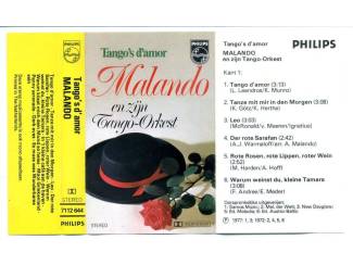 Cassettebandjes Malando And His Tango Orchestra &lrm;Tango's d'amor 12 nrs ZGAN