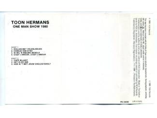 Cassettebandjes Toon Hermans &ndash; One Man Show 1980 Deel 1 & 2 15 nrs 2 cassette