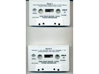Cassettebandjes Toon Hermans &ndash; One Man Show 1980 Deel 1 & 2 15 nrs 2 cassette