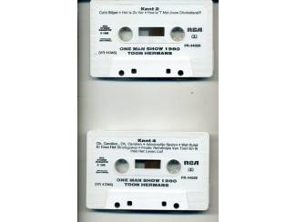 Cassettebandjes Toon Hermans &ndash; One Man Show 1980 Deel 1 & 2 15 nrs 2 cassette