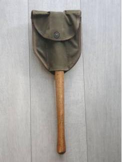 Militaria Militaire opvouwbare schep met hoes