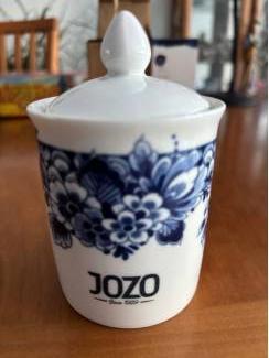 Jozo potje Paauw Blauw Heinen Delfts