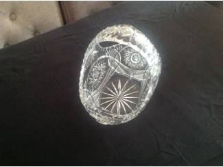Glas en Kristal mooie zware kristallen  mand