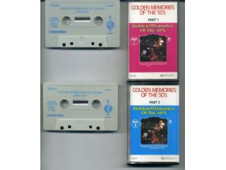 Cassettebandjes Golden Memories Of The 50's Part 1 & Part 2 28 nrs ZGAN