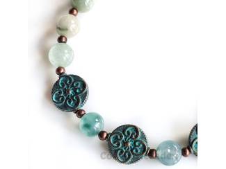 Armbanden Armband van jade en brons