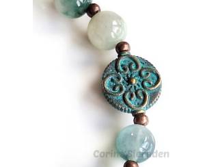 Armbanden Armband van jade en brons