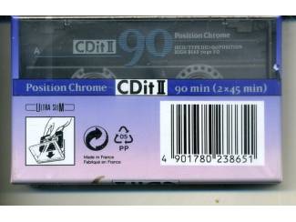 Cassettebandjes SONY CDit 90 TYPE II cassette NIEUW GESEALD