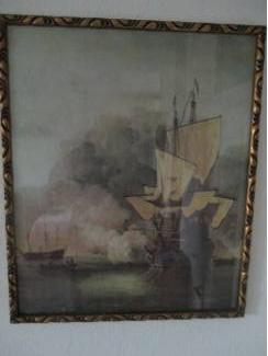 Curiosa Oud Schilderij