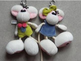 Diddl en Diddlina sleutelhangers - Set van 2