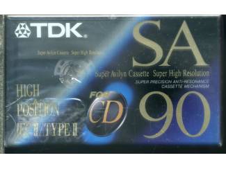 Cassettebandjes 3 pack TDK SA-90ET FOR CD NIEUW GESEALD