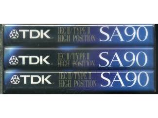 Cassettebandjes 3 pack TDK SA-90ET FOR CD NIEUW GESEALD