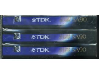 Cassettebandjes 3 pack TDK SA-90ET FOR CD NIEUW GESEALD