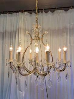 Lampen mooie oude maria theresa kroonluchter met 9 lichten