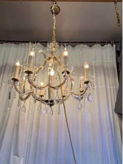 Lampen mooie oude maria theresa kroonluchter met 9 lichten