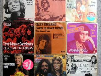 Grammofoon / Vinyl Songfestivals vinyl singles 1958 t/m 1991 &euro;3 p/s gebruikt