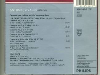 CD Vivaldi Four Seasons 2 Concertos 18 nrs cd 1990 ZGAN