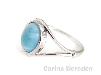 Sterling zilveren ring met larimar