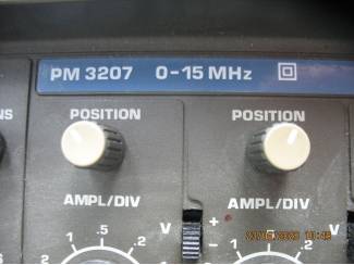 Meetapparatuur PM3207 Philips oscilloscoop (DEFECT)