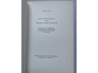 Buitenlandse Boeken Das Intonieren von Pianos und Fl&uuml;geln - Otto Funke