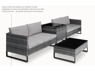 Tuinmeubelen Loungeset compleet