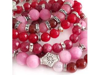 Armbanden Armbandenset van edelsteen en tibetaans
