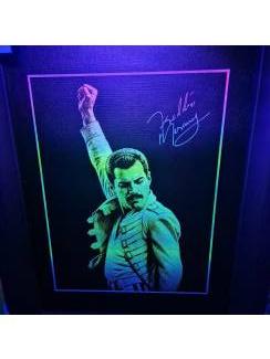 Woonaccessoires | Schilderijen en Posters Unieke Neon Laser Art &ndash; Pop-Art Rock Legende (30x40 cm)