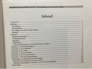 Biografie&euml;n Kwartierstaat kinderen Van der Klaauw & De Groot (Leiden)