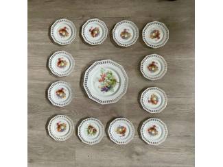 Keuken | Servies Schumann Bavaria (gebak)schoteltjes  + (gebak)schaal