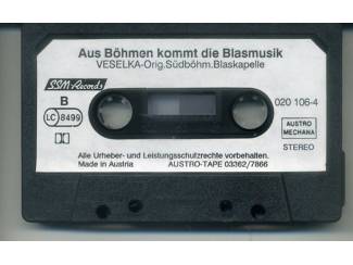 Cassettebandjes Aus B&ouml;hmen kommt die blasmusik Ceska Svitorka & Veselka 17 nrs Z