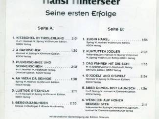 Cassettebandjes Hansi Hinterseer &ndash; Seine Ersten Erfolge 12 nrs cassette 1996 ZG