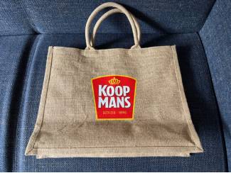 Merken en Reclamevoorwerpen Jute shopper met lussen Koopmans nieuw tas