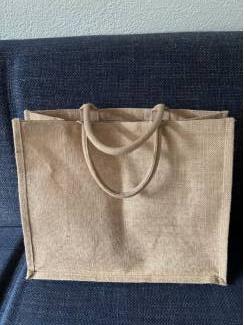 Merken en Reclamevoorwerpen Jute shopper met lussen Koopmans nieuw tas