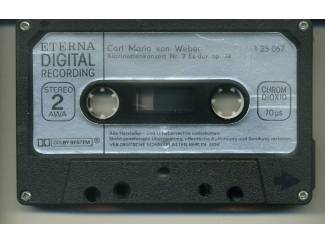 Cassettebandjes Weber &ndash; Klarinettenkonzerte 7 nrs cassette 1985 ZGAN