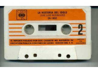 Cassettebandjes Jos&eacute; Luis Rodr&iacute;guez &ndash; La Historia Del Idolo 15 nrs cassette Z