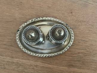 Keukenbenodigdheden Set van 2 EPNS Electro-Plate Silver peper en zout stel