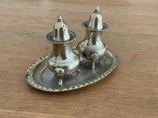 Keukenbenodigdheden Set van 2 EPNS Electro-Plate Silver peper en zout stel