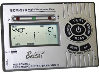 Belcat BCM-970 metronoom met tuner, in zilver of zwart