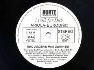 Grammofoon / Vinyl Udo J&uuml;rgens Mein Lied f&uuml;r dich 12 nrs lp 1968 mooie staat