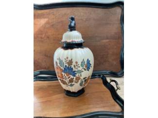 Woonaccessoires | Vazen Vintage keramieken dekselpot / vaas van  Flora Gouda Holland