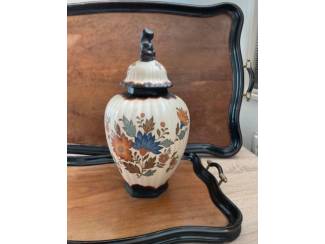 Woonaccessoires | Vazen Vintage keramieken dekselpot / vaas van  Flora Gouda Holland