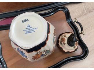 Woonaccessoires | Vazen Vintage keramieken dekselpot / vaas van  Flora Gouda Holland