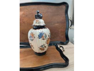 Woonaccessoires | Vazen Vintage keramieken dekselpot / vaas van  Flora Gouda Holland