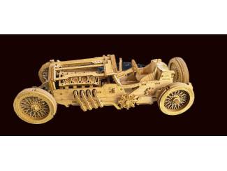 PRACHTIGE HOUTEN 3D GRAND PRIX CAR
