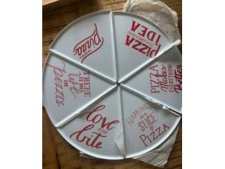 Keuken | Bestek Pizzabordjes, 6 stuks, nieuw