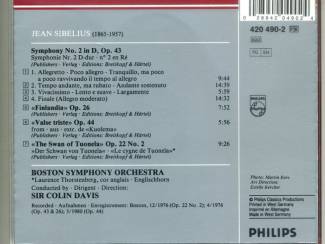 CD Jean Sibelius Symphony no 2 Finlandia Valse Triste CD ZGAN