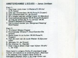 Cassettebandjes Janus Jordaan &ndash; Amsterdamse Liedjes 14 nrs cassette ZGAN