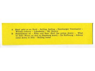 Cassettebandjes Rolling Home Shanties Zeemansliedjes 12 nrs cassette ZGAN