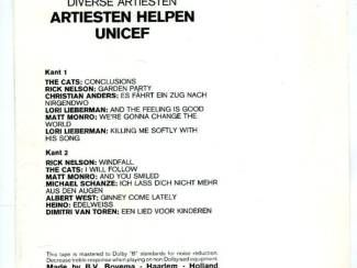 Cassettebandjes Artiesten Helpen Unicef 13 nrs cassette 1974 ZGAN