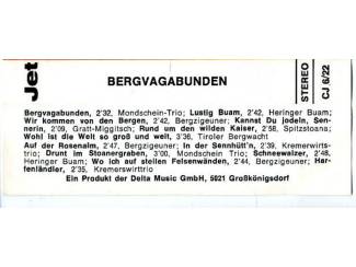 Cassettebandjes Bergvagabunden Diverse artiesten 12 nrs cassette ZGAN