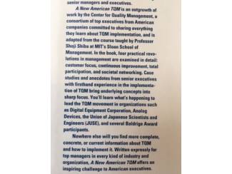 School- en Studieboeken A new American TQM - Four practical revolutions in mgt.